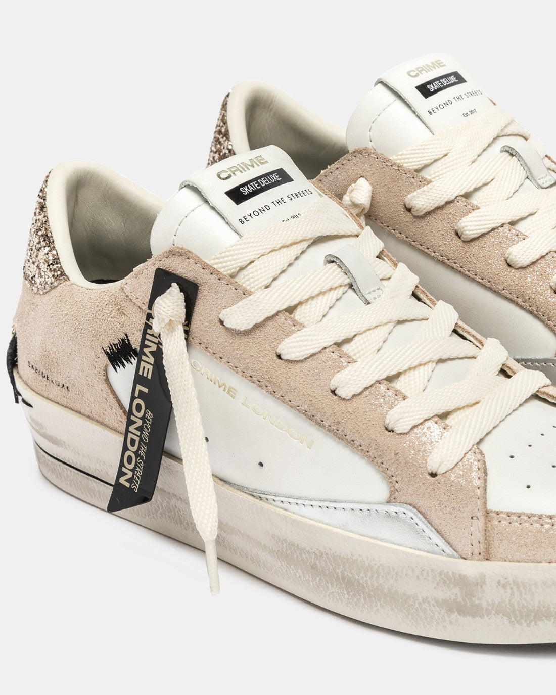 Fashion trainers Ireland – Crime London SK8 Deluxe lifestyle shot