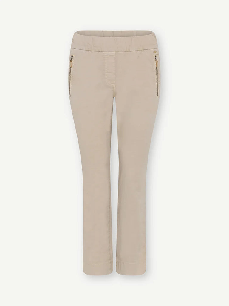 Gustav Dodo Zip Pocket Trousers With Elastic Waist - Beige