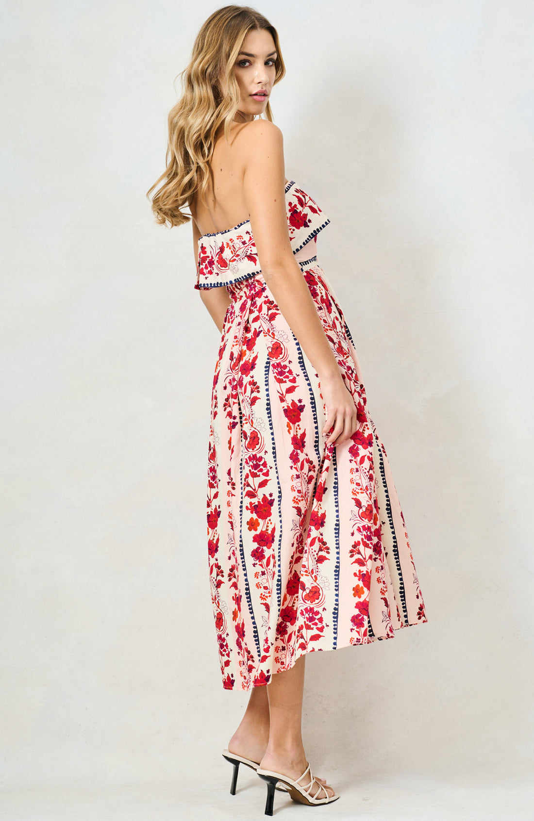 Hope & Ivy Billy summer occasion midi dress full length