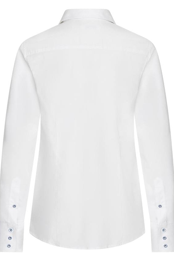 HV Society Daisy Classic Shirt white fitted shirt back view