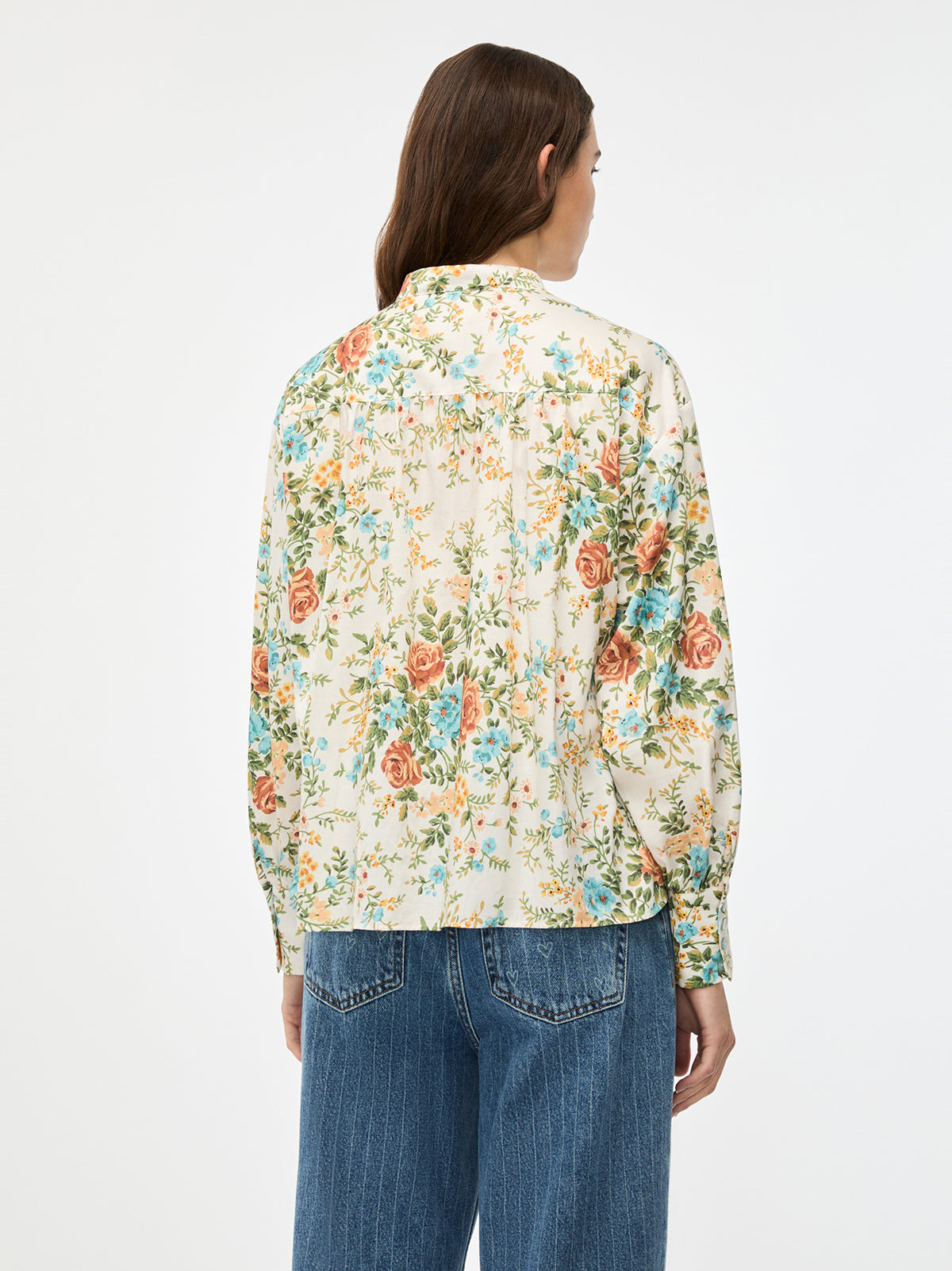 iBlues Elmi flower print shirt back view
