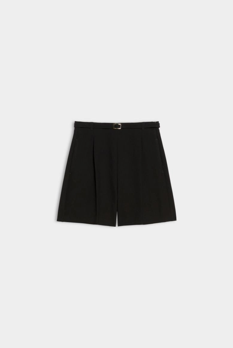 iBlues Iblbambina black high-waisted tailored shorts product view