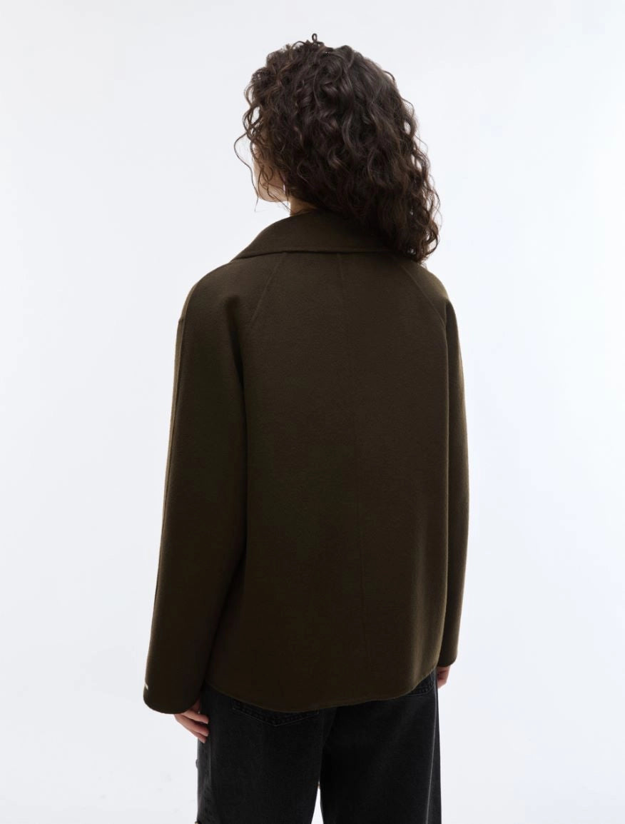 Back view of iBlues Iblsoldino relaxed wool blend blazer