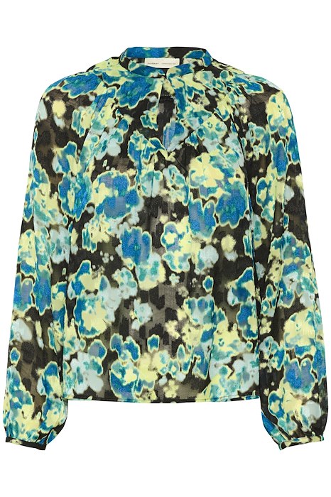 Inwear Cisira Abstract Floral Print Blouse In Green
