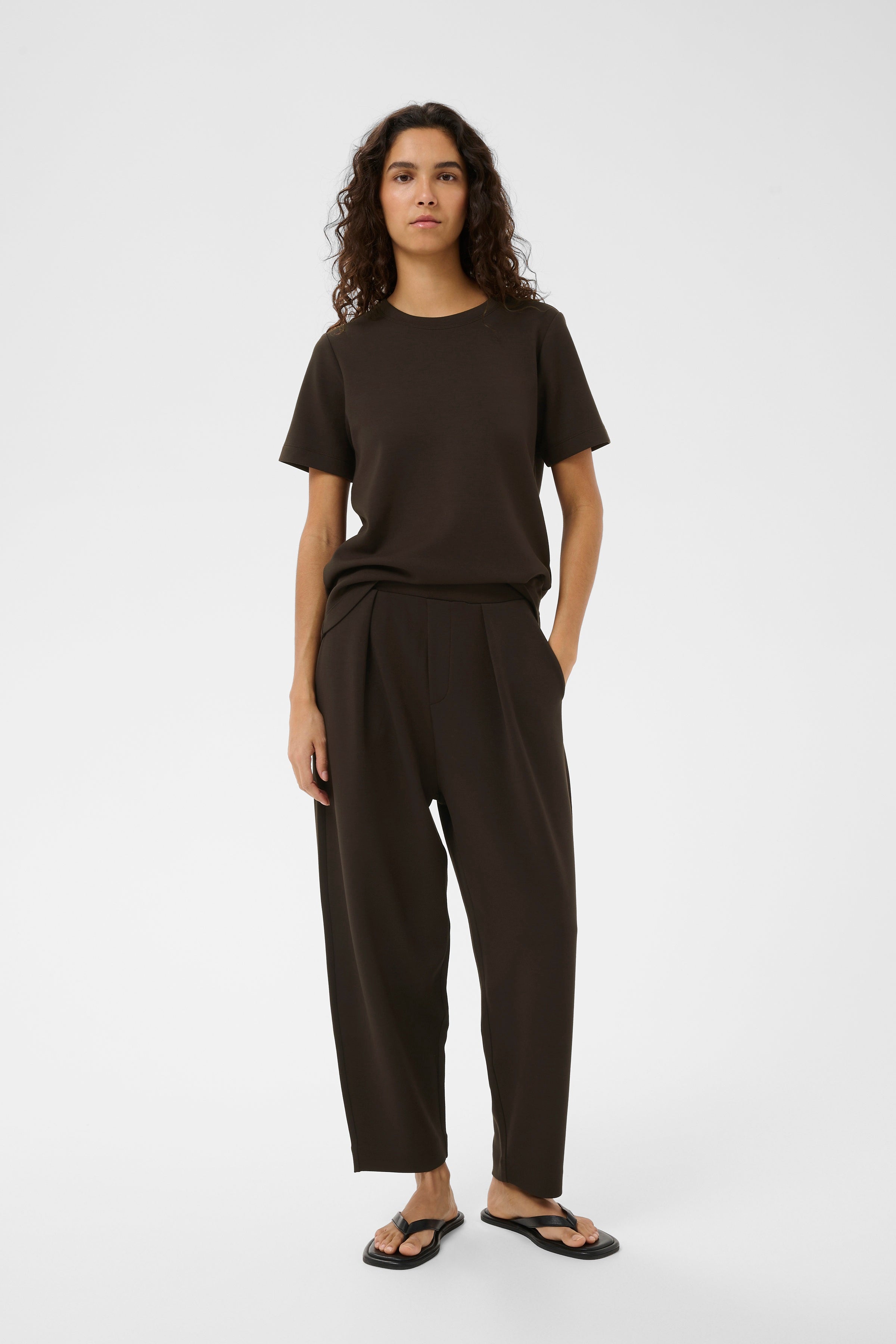 InWear Pannie barrel leg trousers full outfit