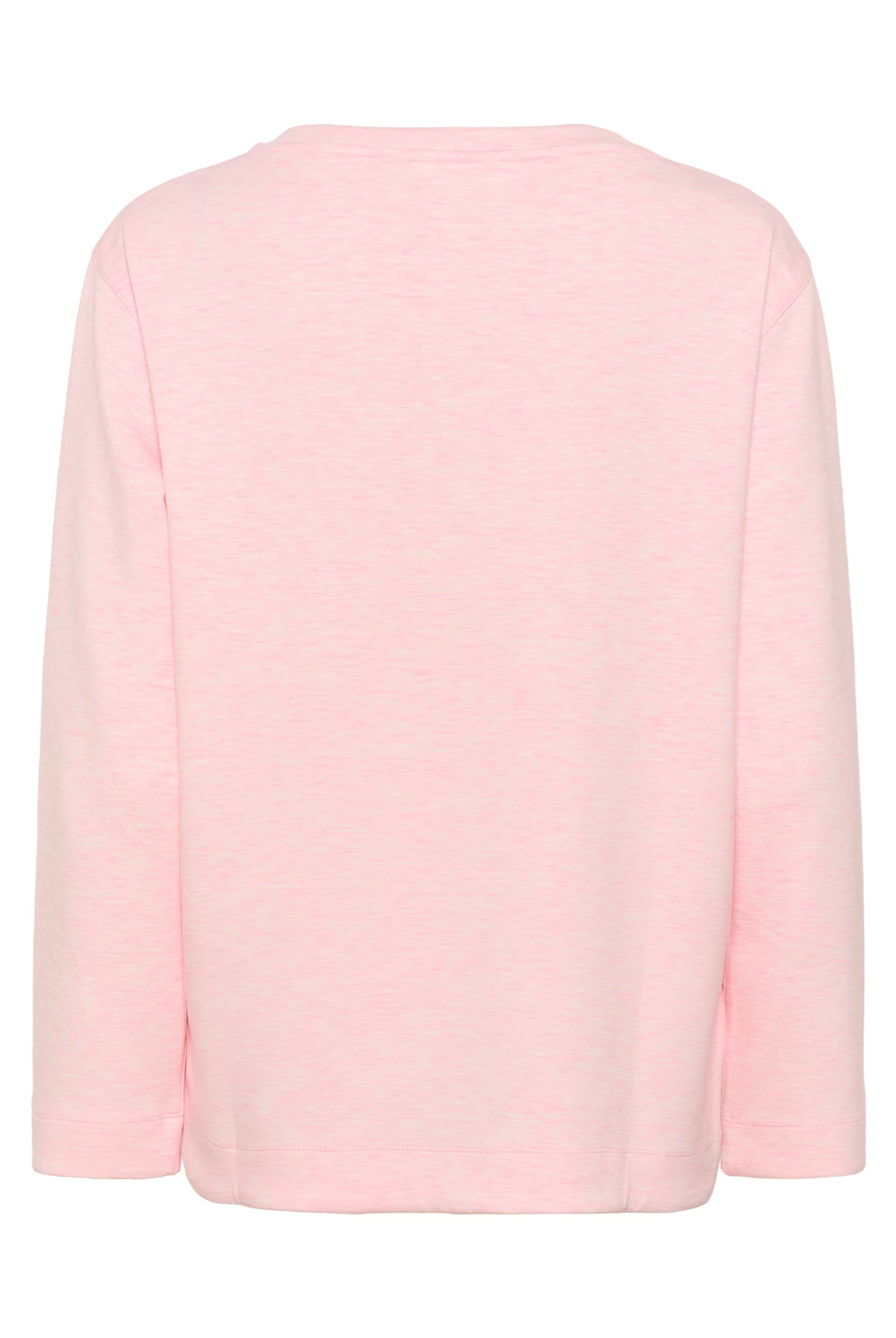 InWear Gincent Crewneck Jersey Top pink women’s long sleeve jersey top back view
