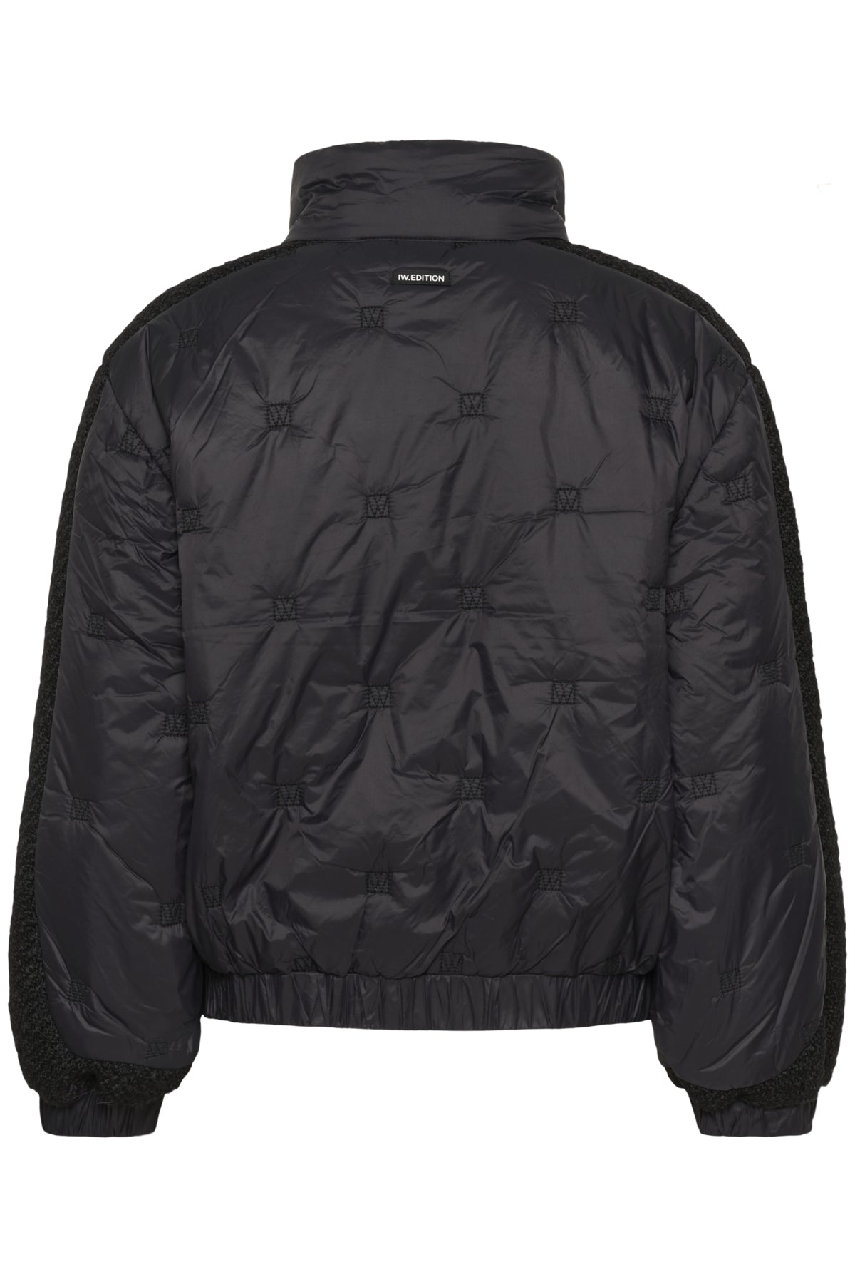 InWear Genoa black puffer jacket back flat lay