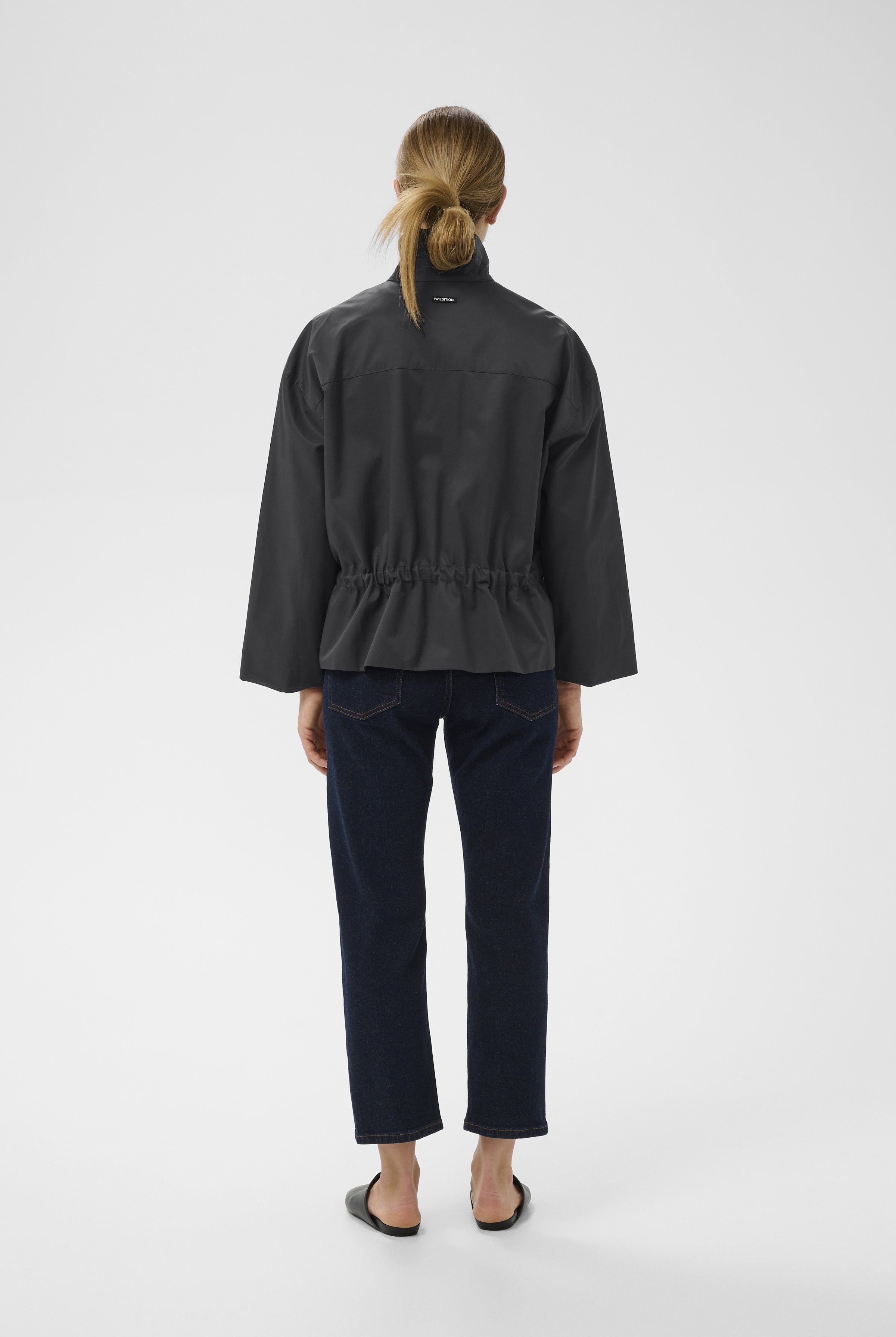 InWear Grace Lynn jacket dark navy back view showing relaxed silhouette