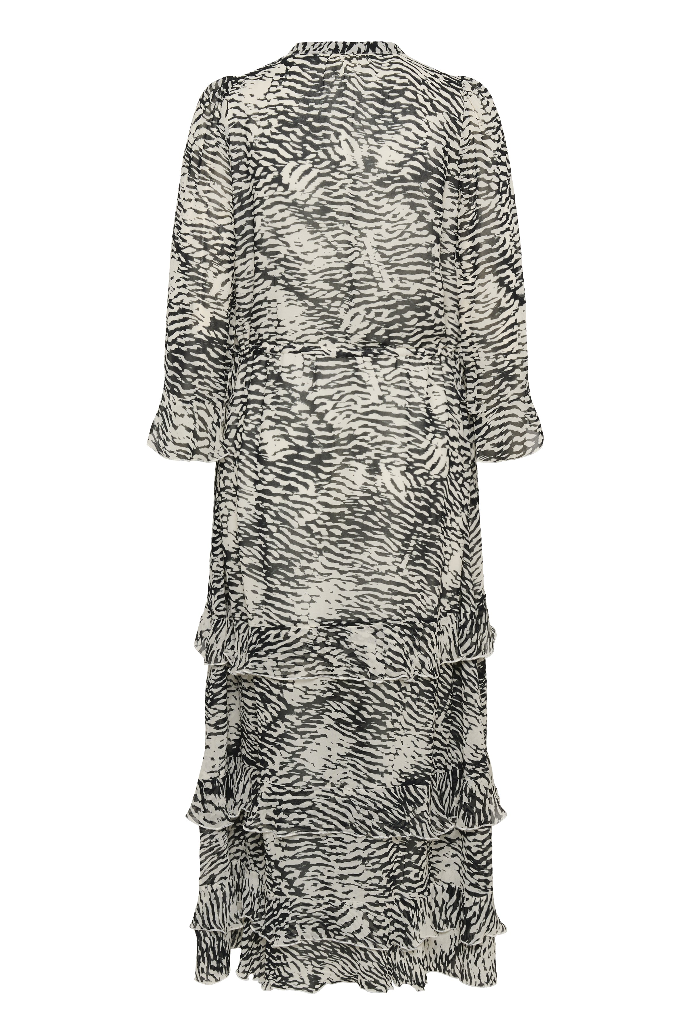 InWear black and white occasion midi dress back view