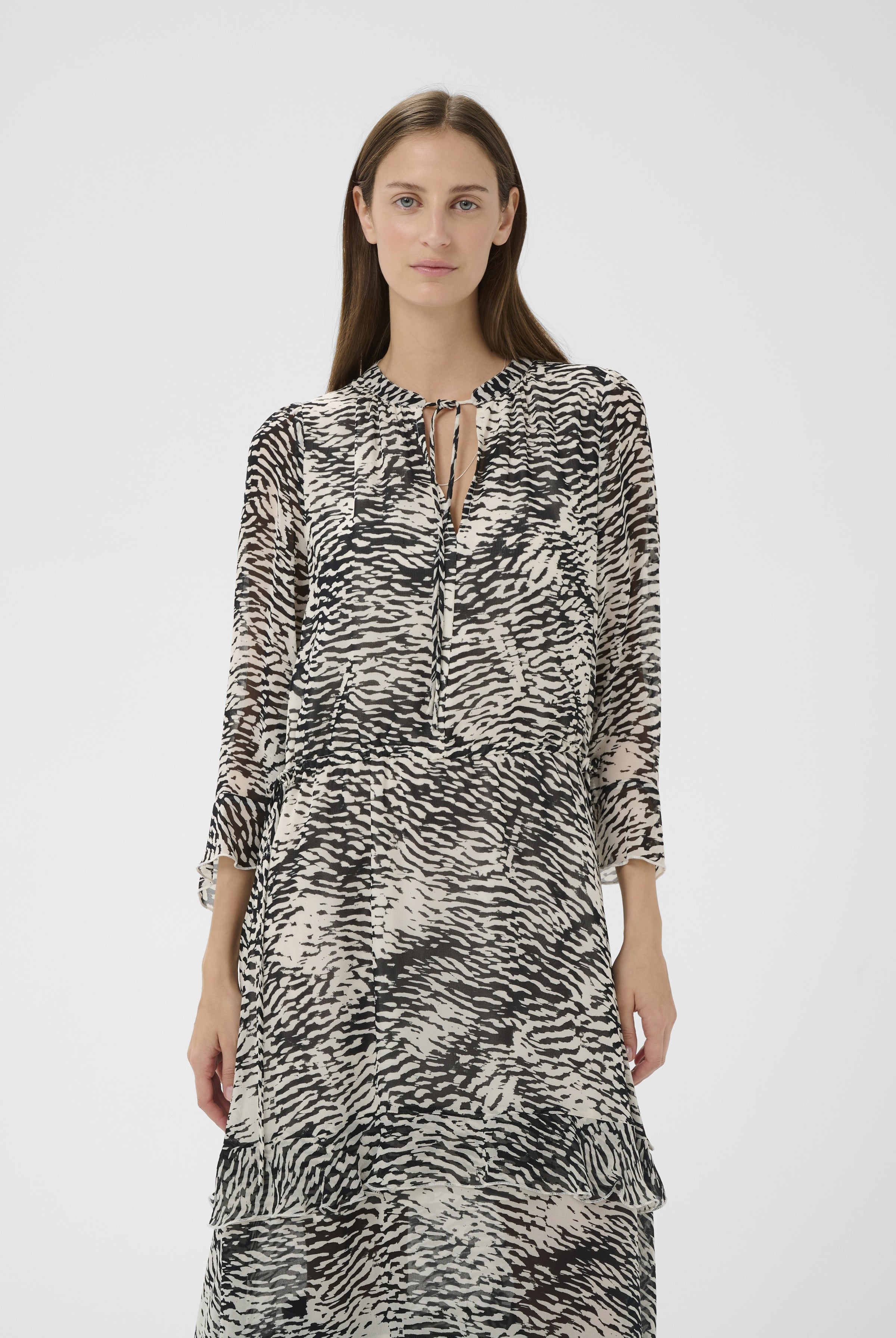 InWear women’s printed midi dress full length view