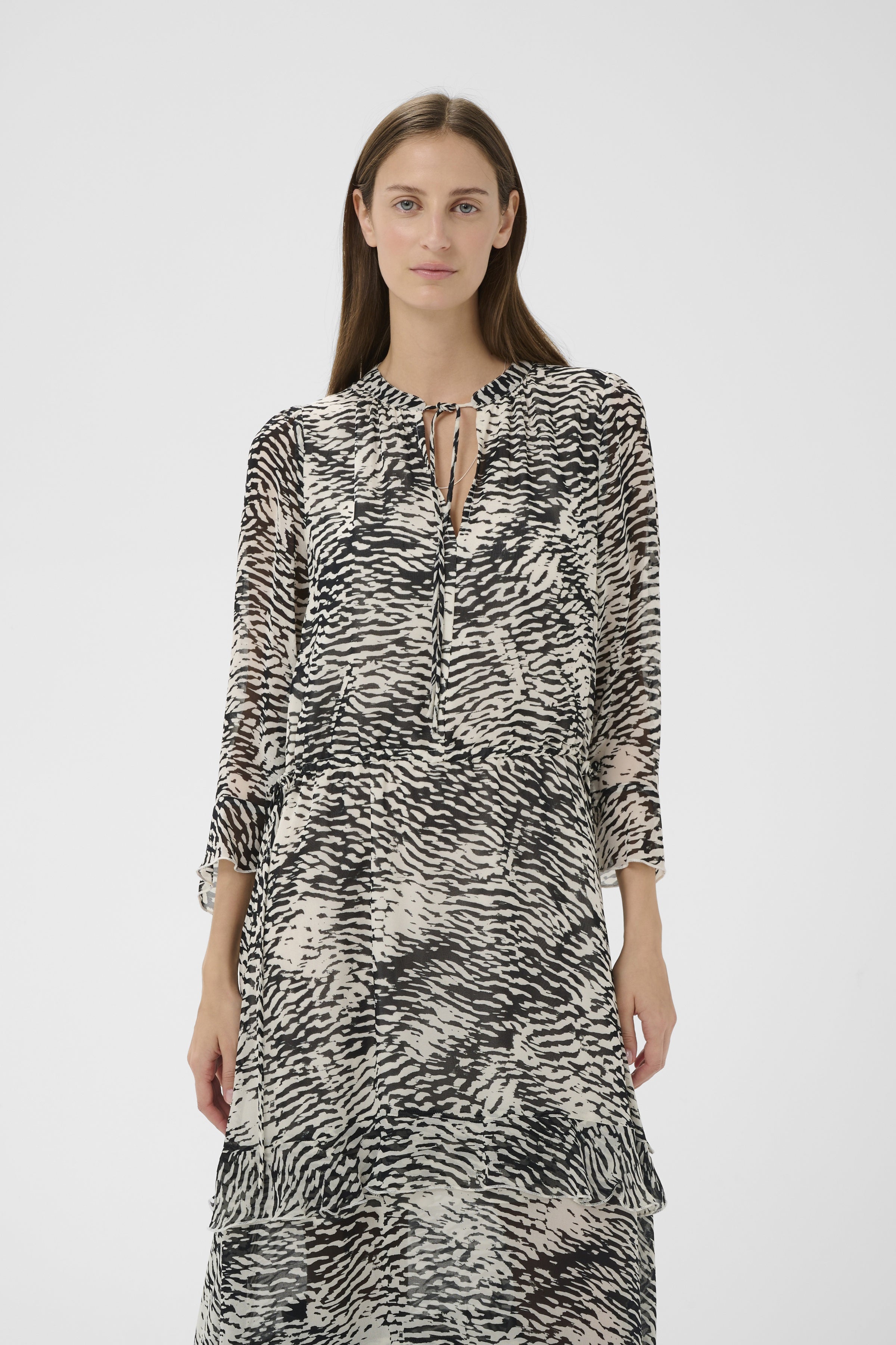 InWear women’s printed midi dress full length view