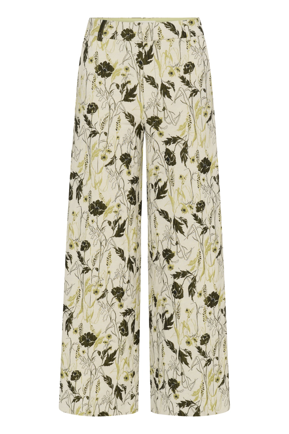 InWear Cecily botanical floral print trousers front