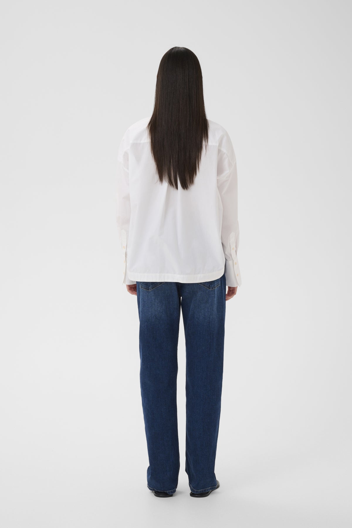 InWear Lelo Neola relaxed white shirt back view