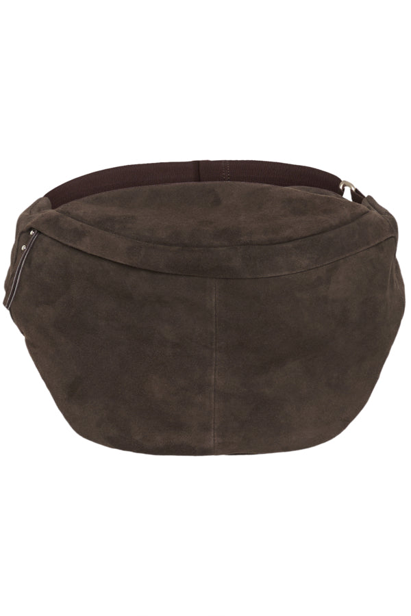 InWear Rasida brown suede leather sling bag front product