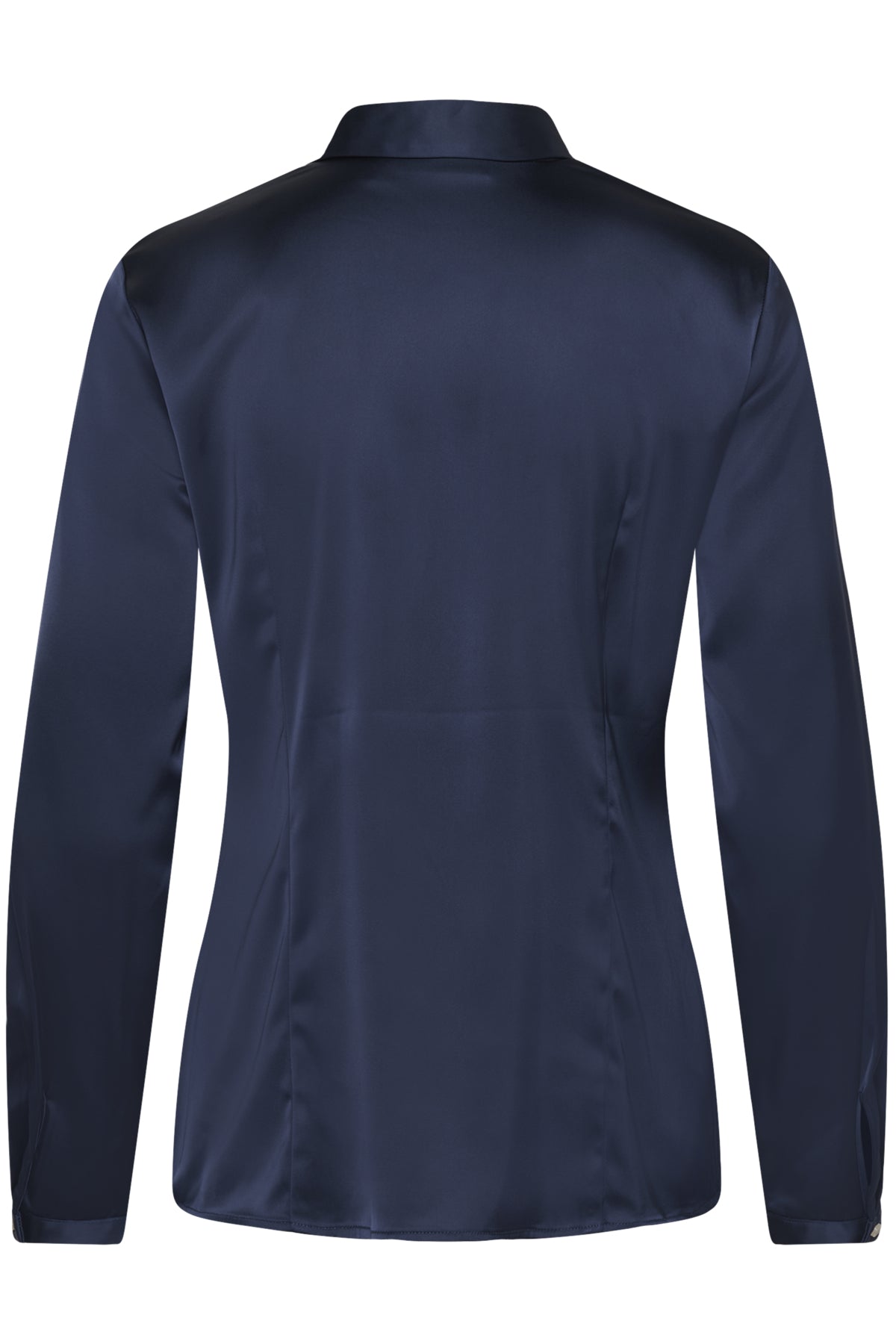 InWear Lake navy satin blouse back view