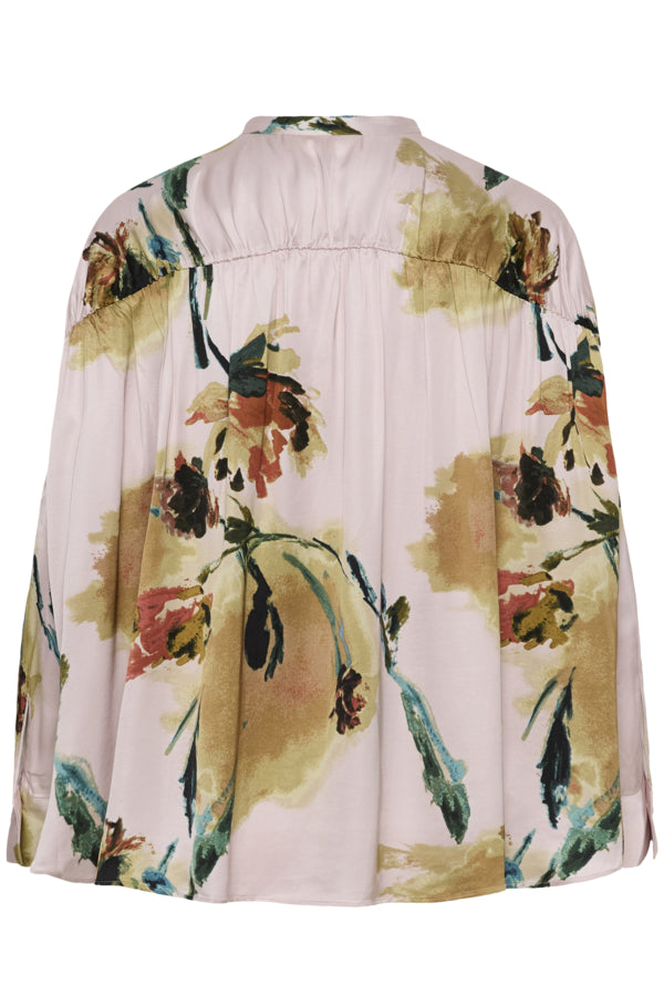 InWear Meadow Multi Painted Flower blouse back print detail