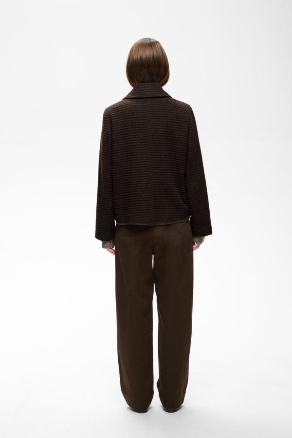 InWear Hendrix brown jacket back view on model