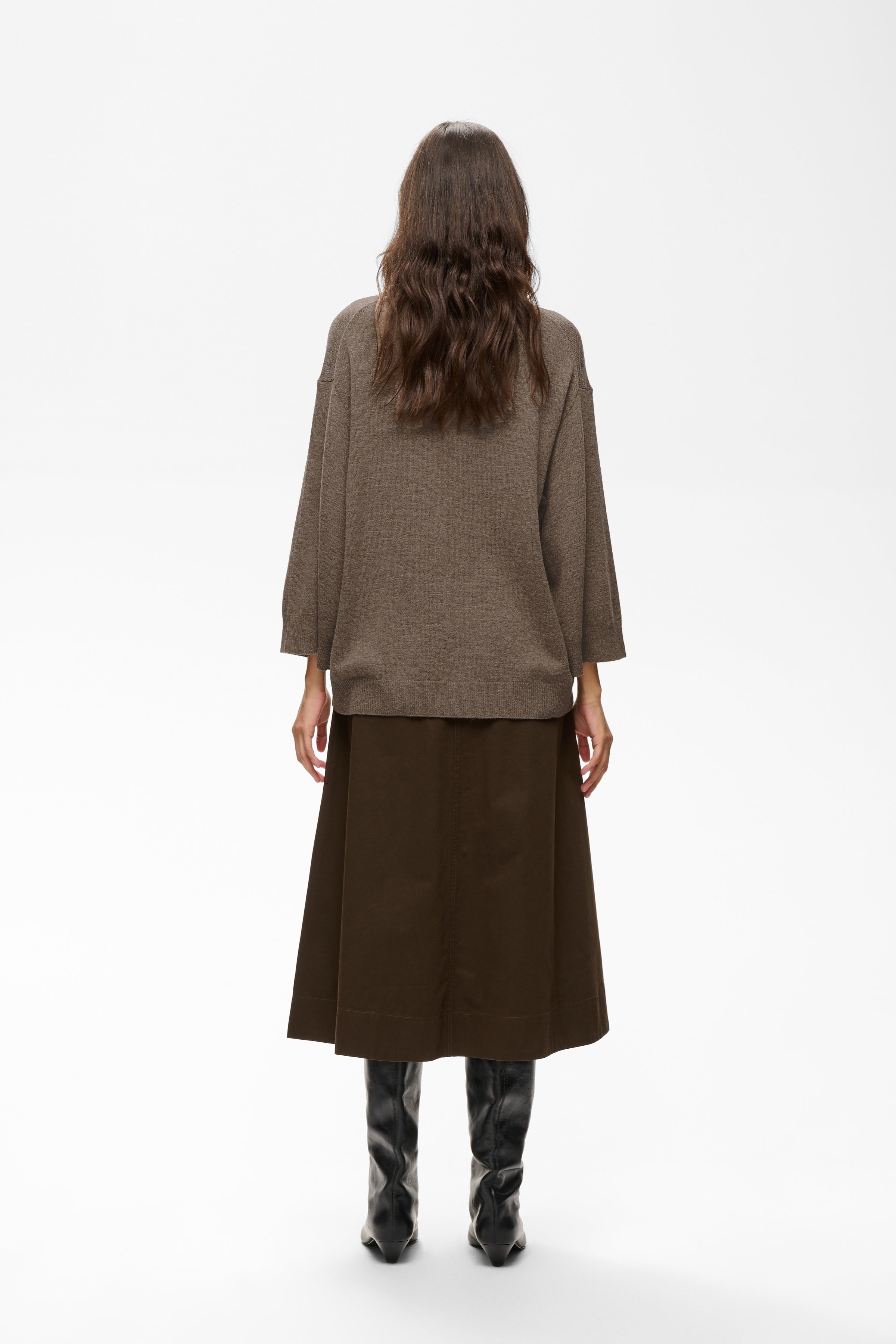 Back view of InWear Tally turtle neck jumper