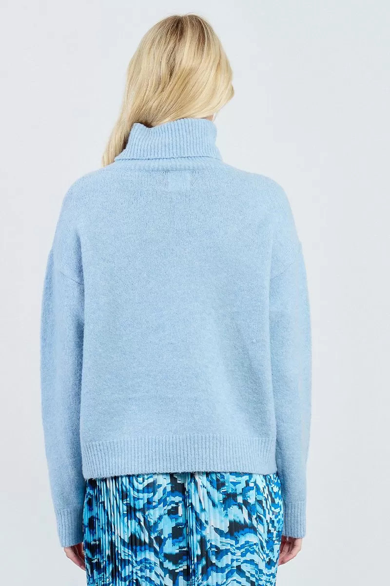 Molly Bracken Relaxed straight cut oversized knit jumper back profile