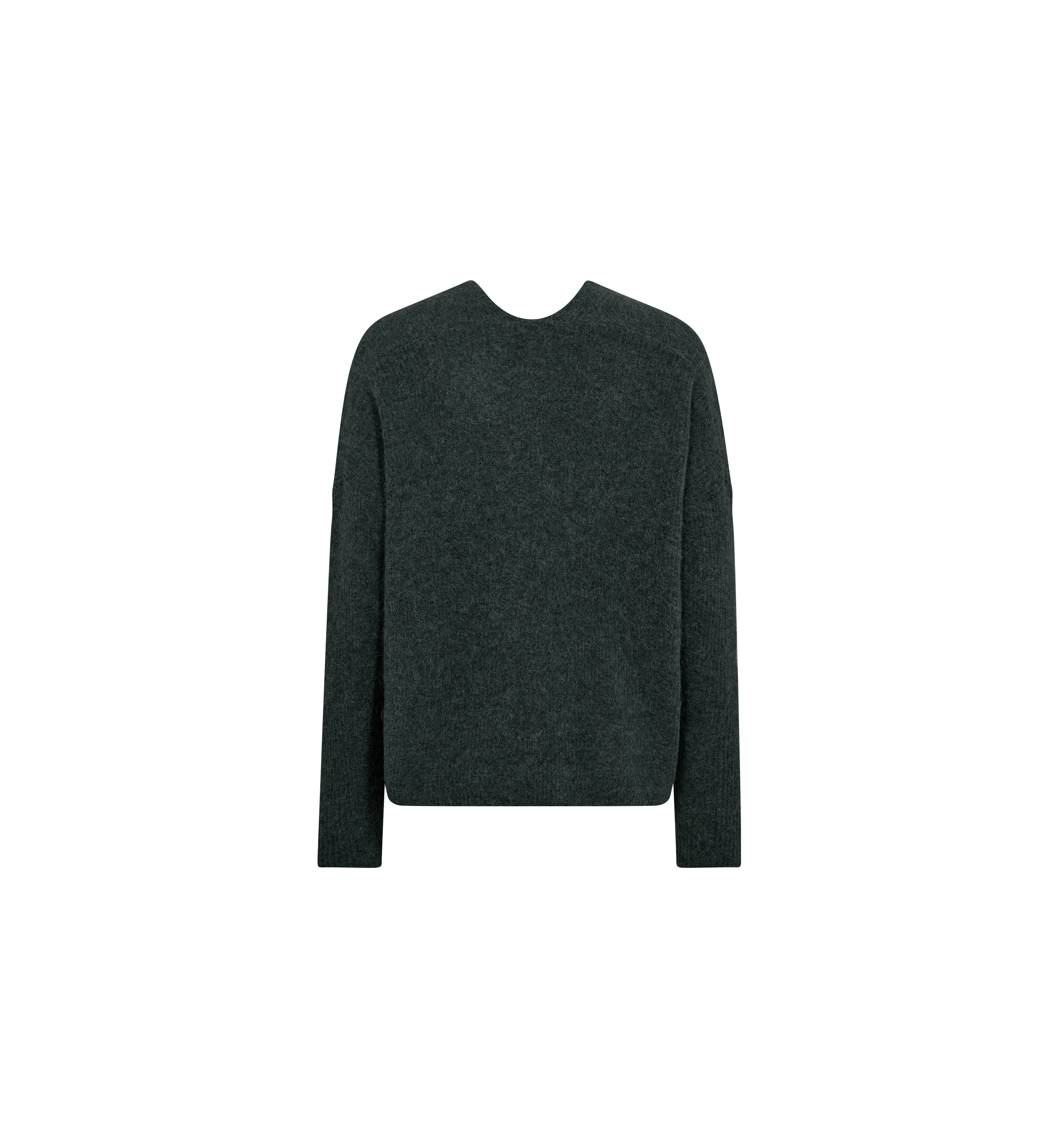 Lightweight alpaca-wool knit with deep neckline by Oui