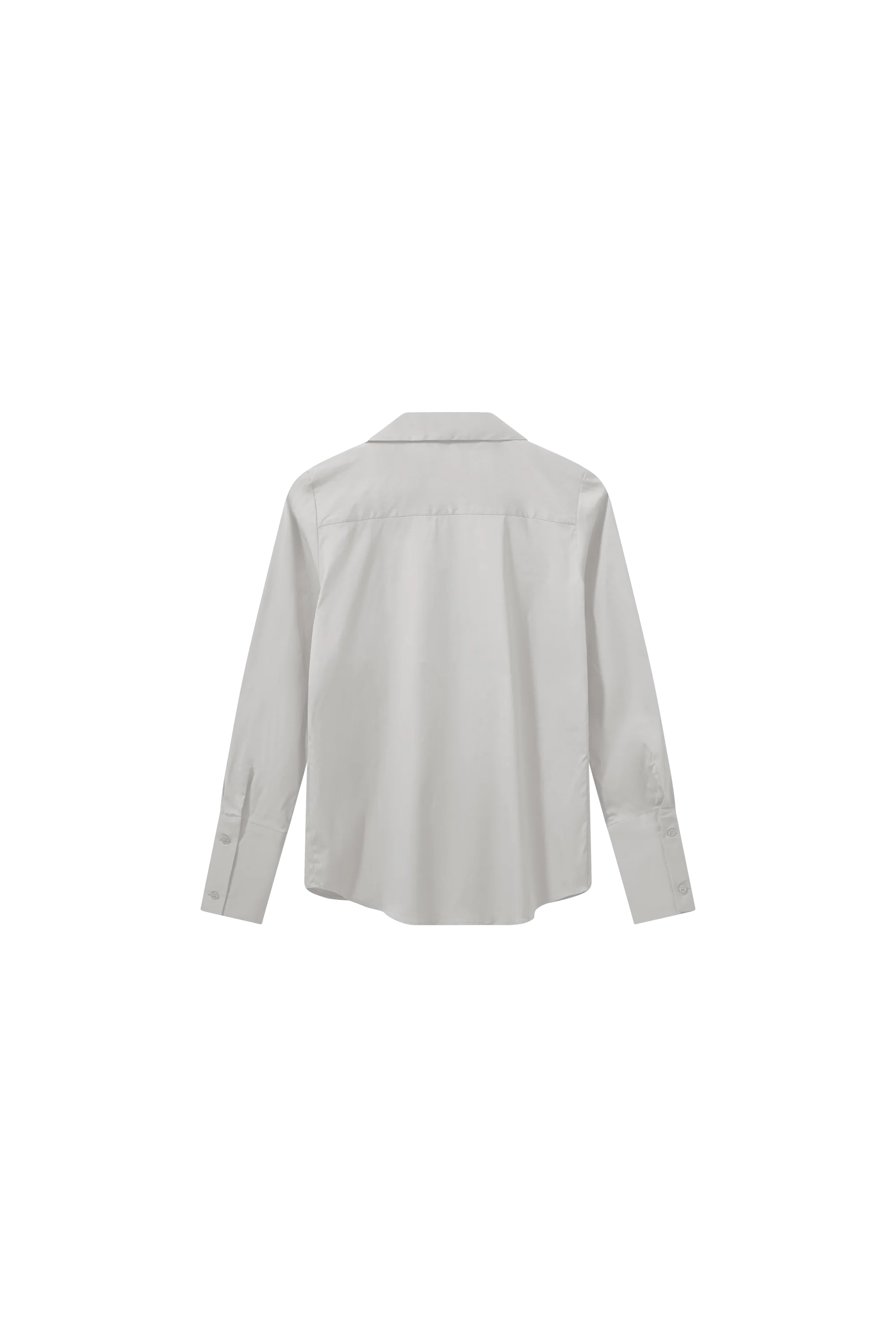 Mos Mosh Sybel white cotton shirt flat lay back