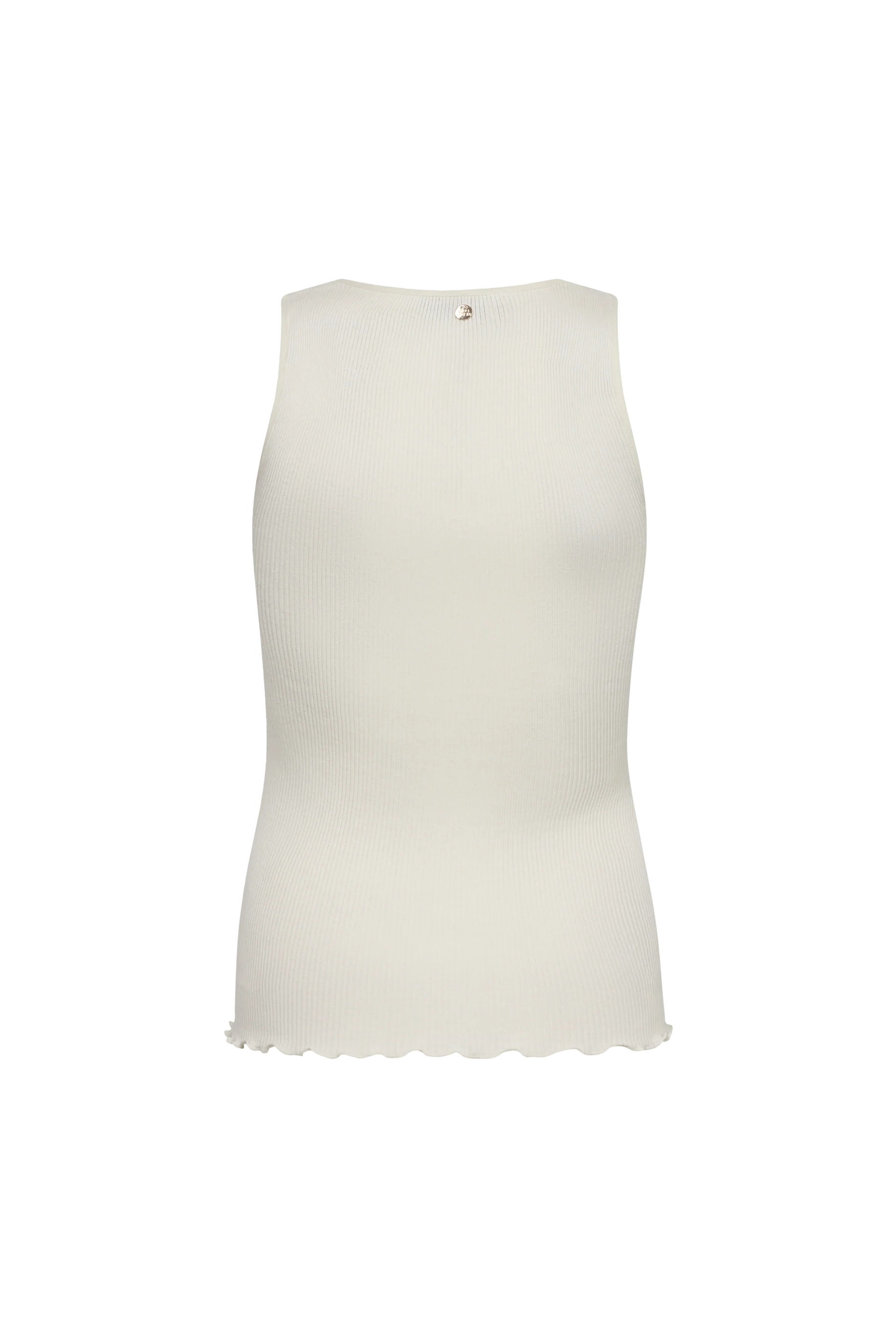 Back view of Mos Mosh Elaine seamless beige tank top