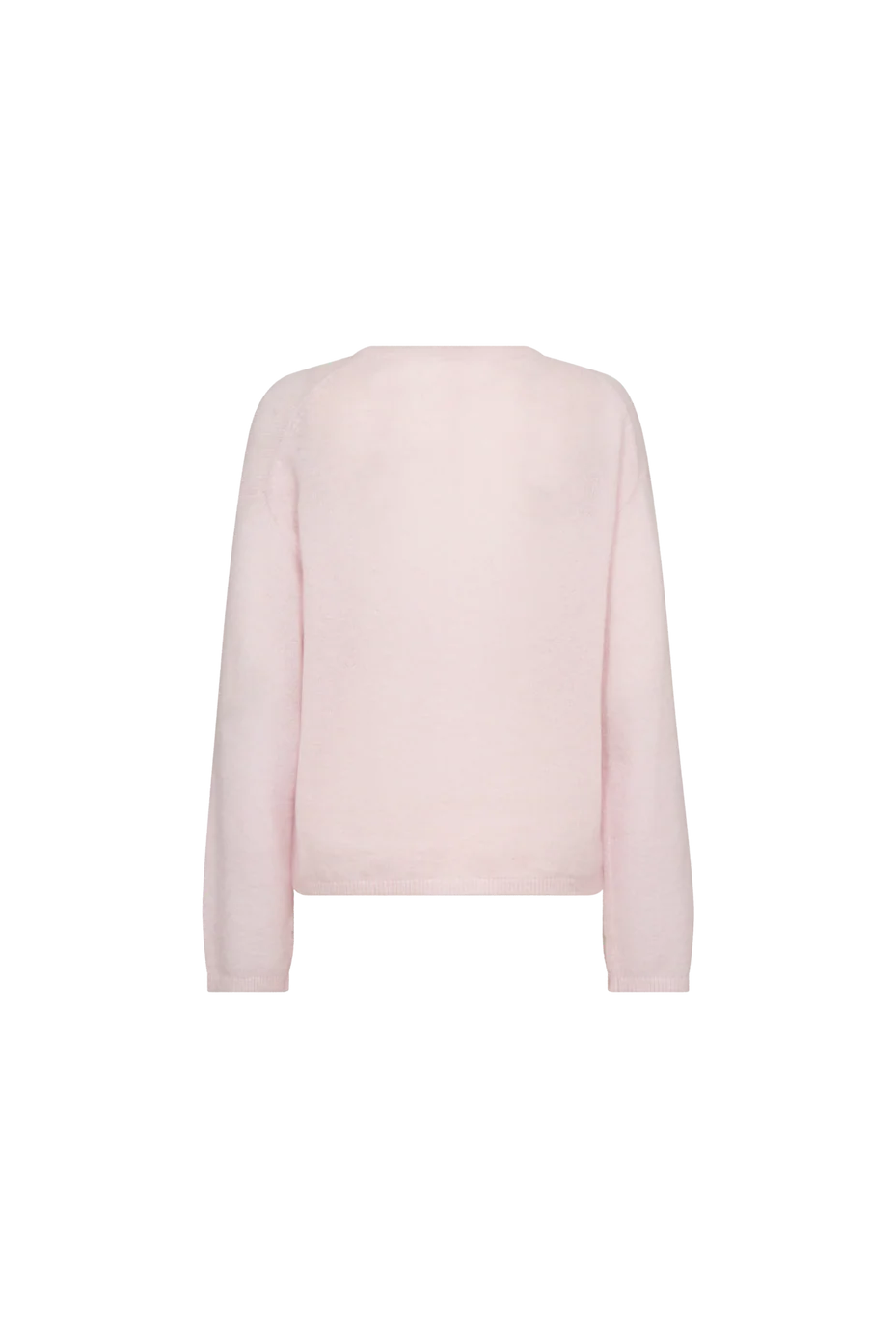 Mos Mosh Mape O-Neck pastel pink jumper, back view