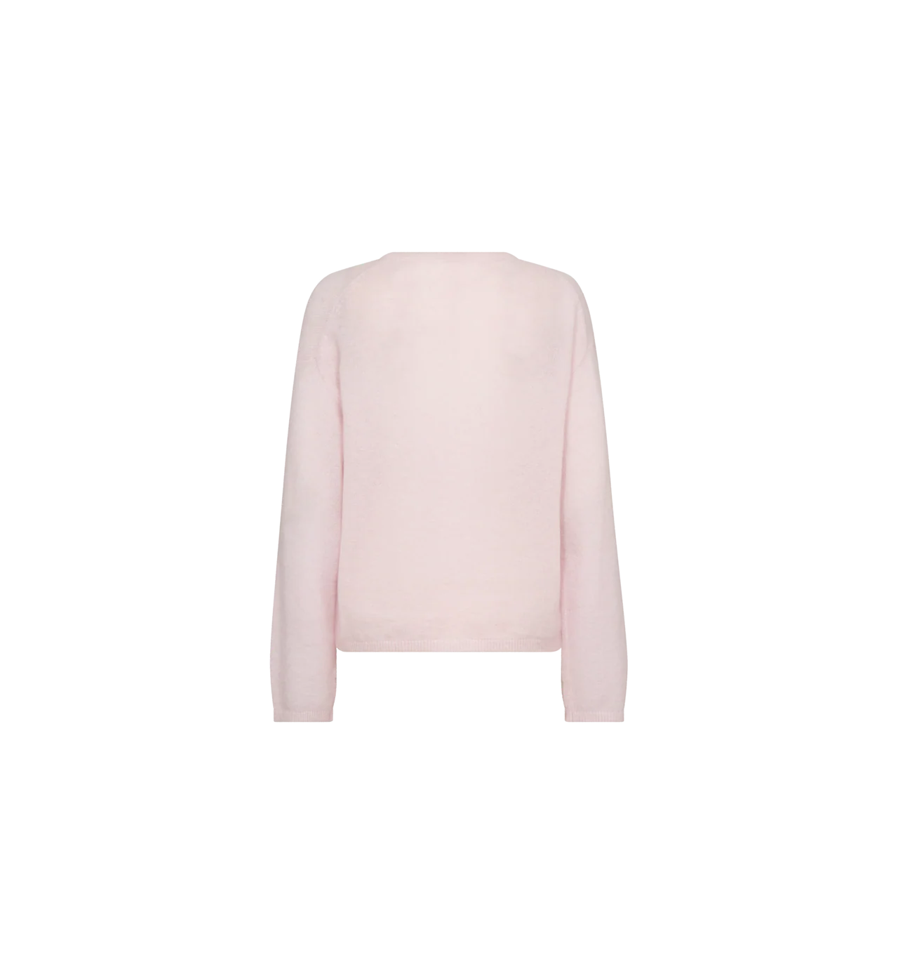 Mos Mosh Mape O-Neck pastel pink jumper, back view