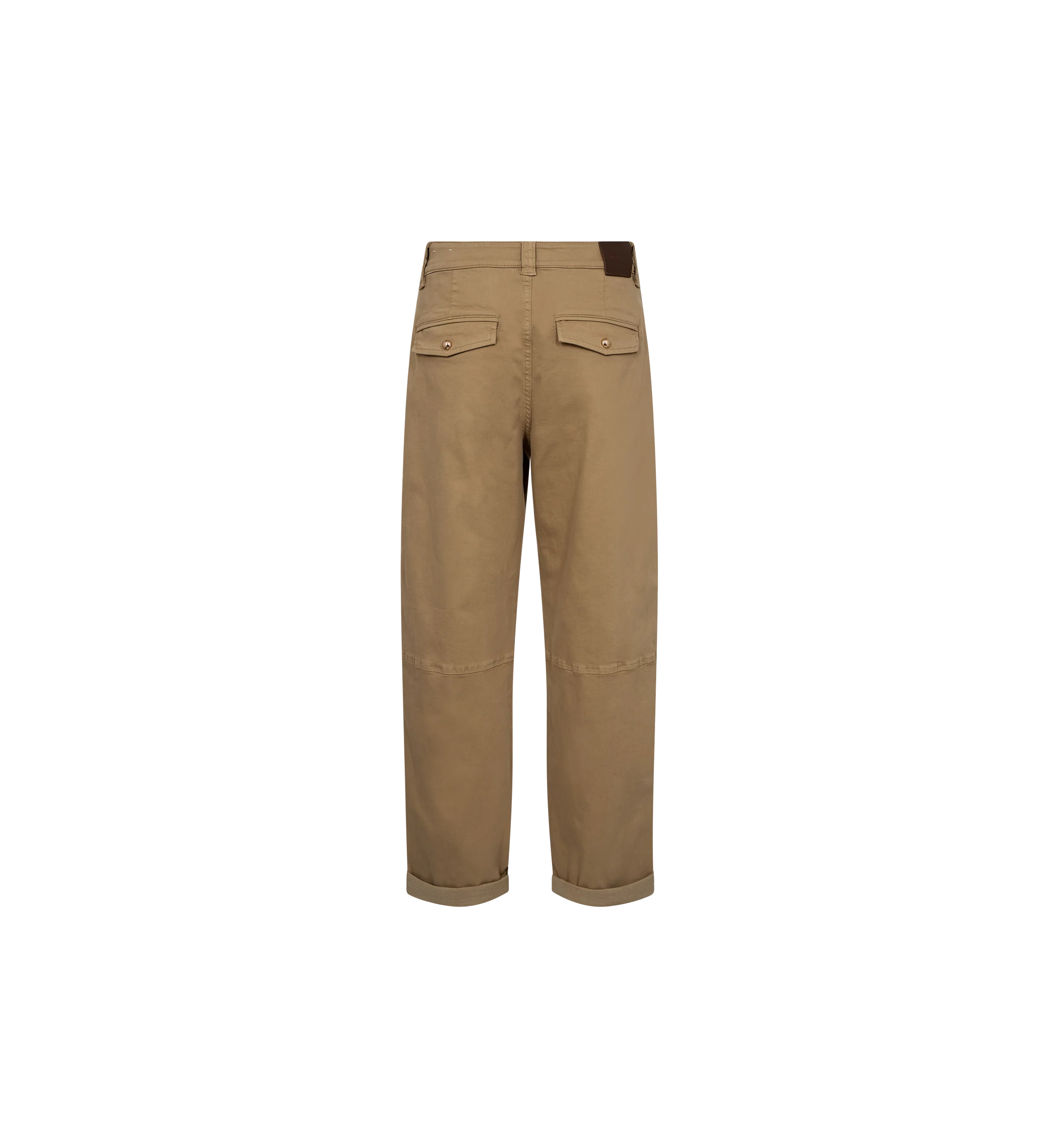 MOS MOSH Aymen Len boyfriend fit ankle trousers product back view