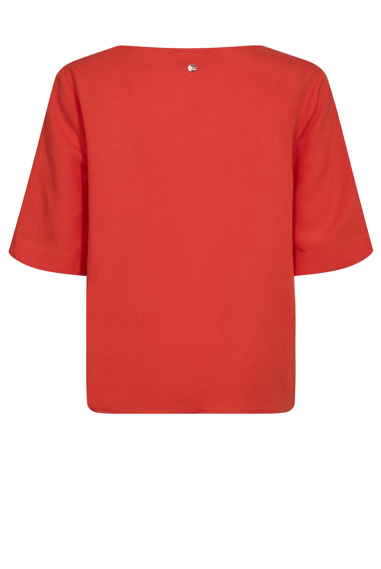 Mos Mosh Raina Alexis orange linen blend blouse back view