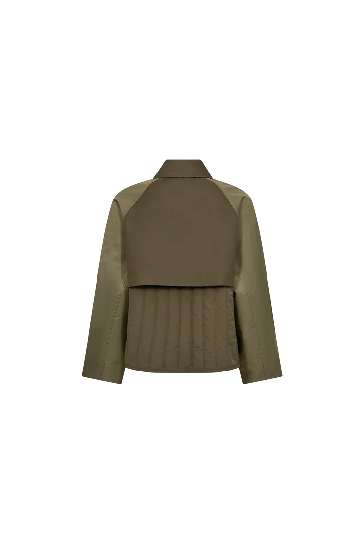 Mos Mosh Zyla Neola cropped trench jacket product back
