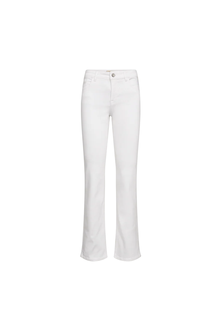Mos Mosh Ashley Deluxe white flared denim jeans product front