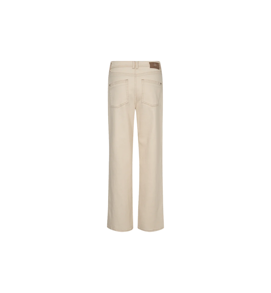 Mosmosh Relee Natural Straight Leg Jeans From Back