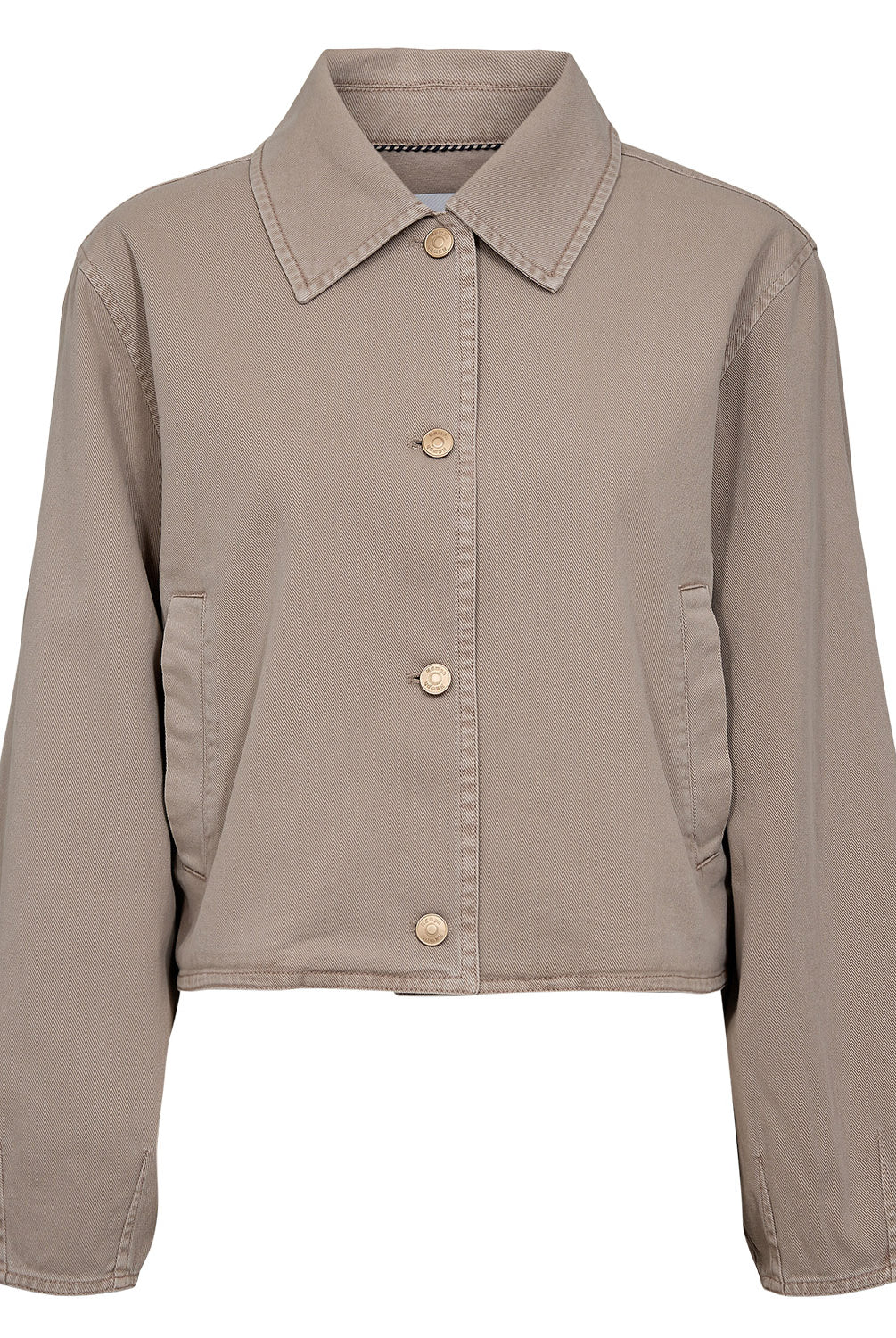 Numph Numariam boxy beige jacket flat lay front