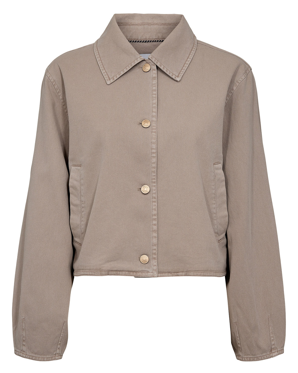 Numph Numariam boxy beige jacket flat lay front