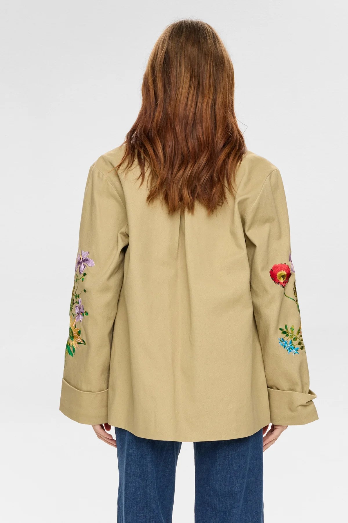 Numph embroidered jacket back view
