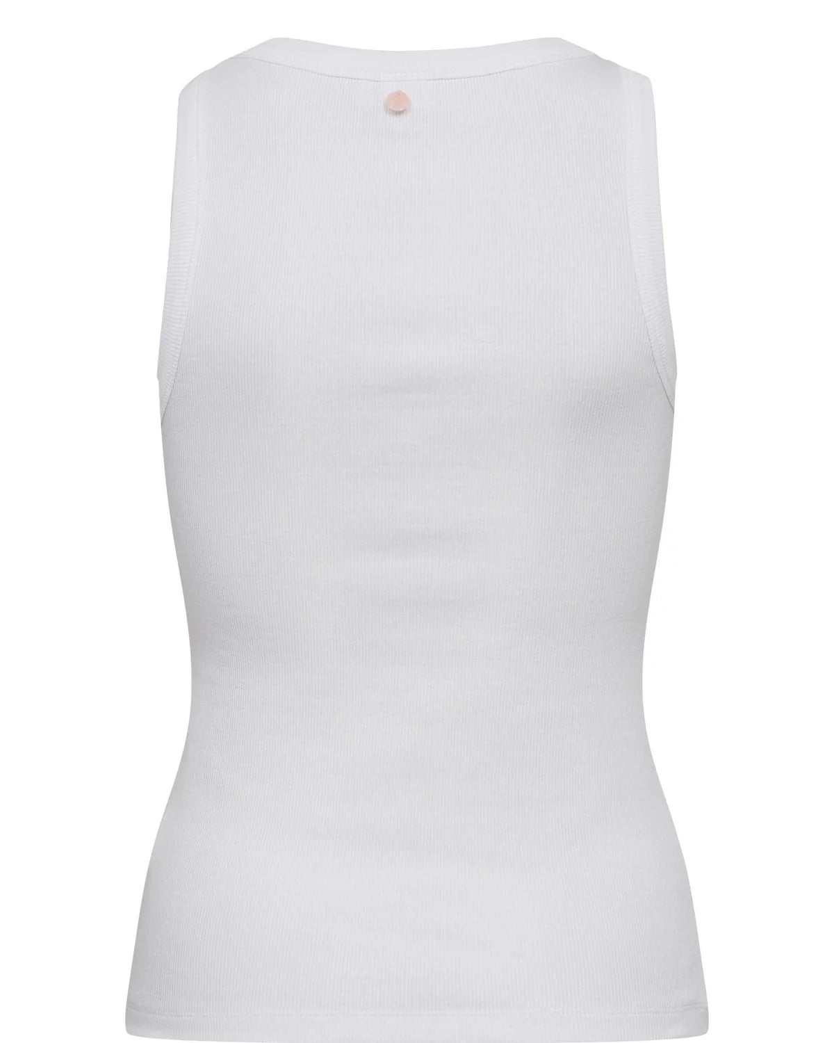 Numph white basic vest top product image From back