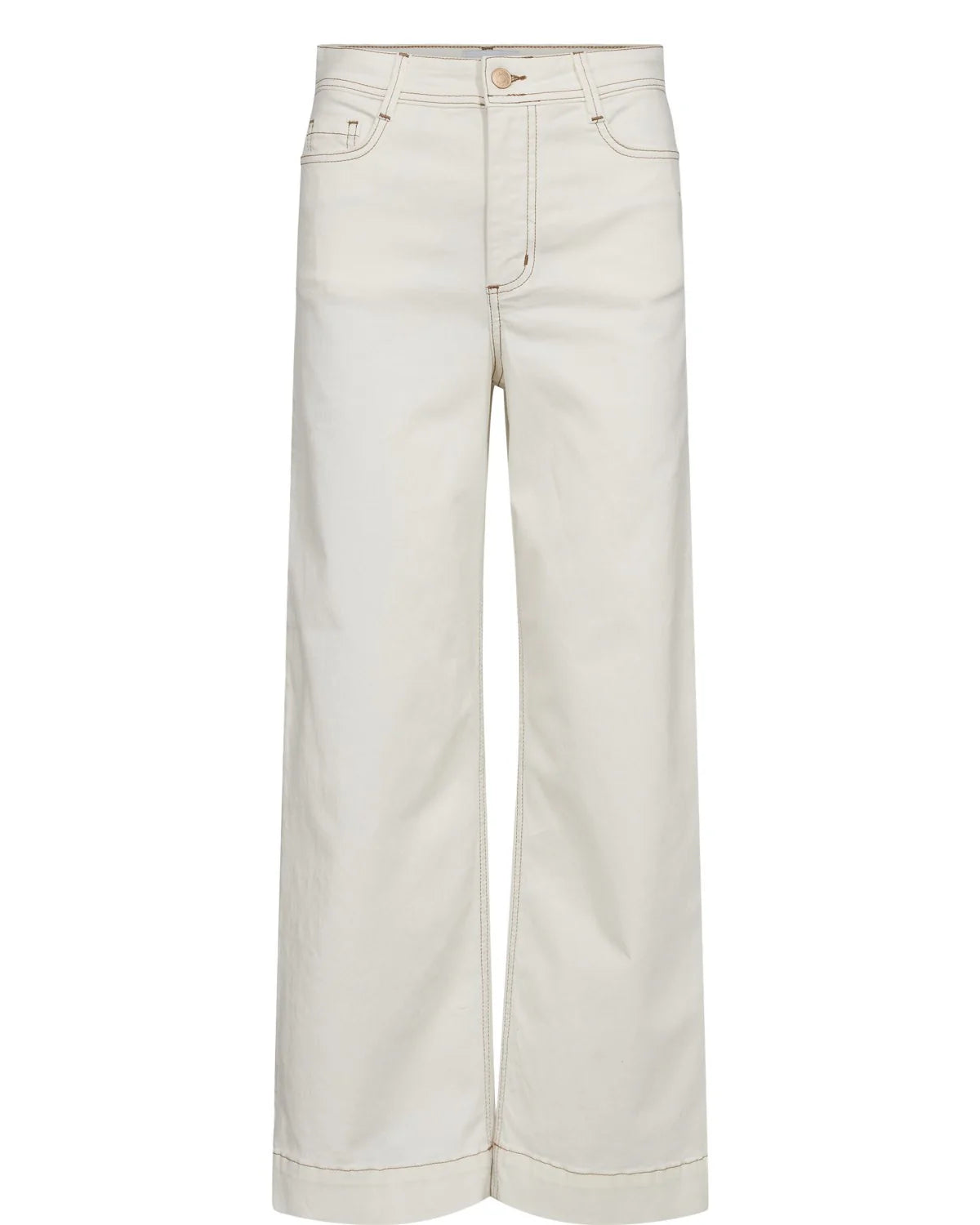 Numph off white flared jeans full length product image