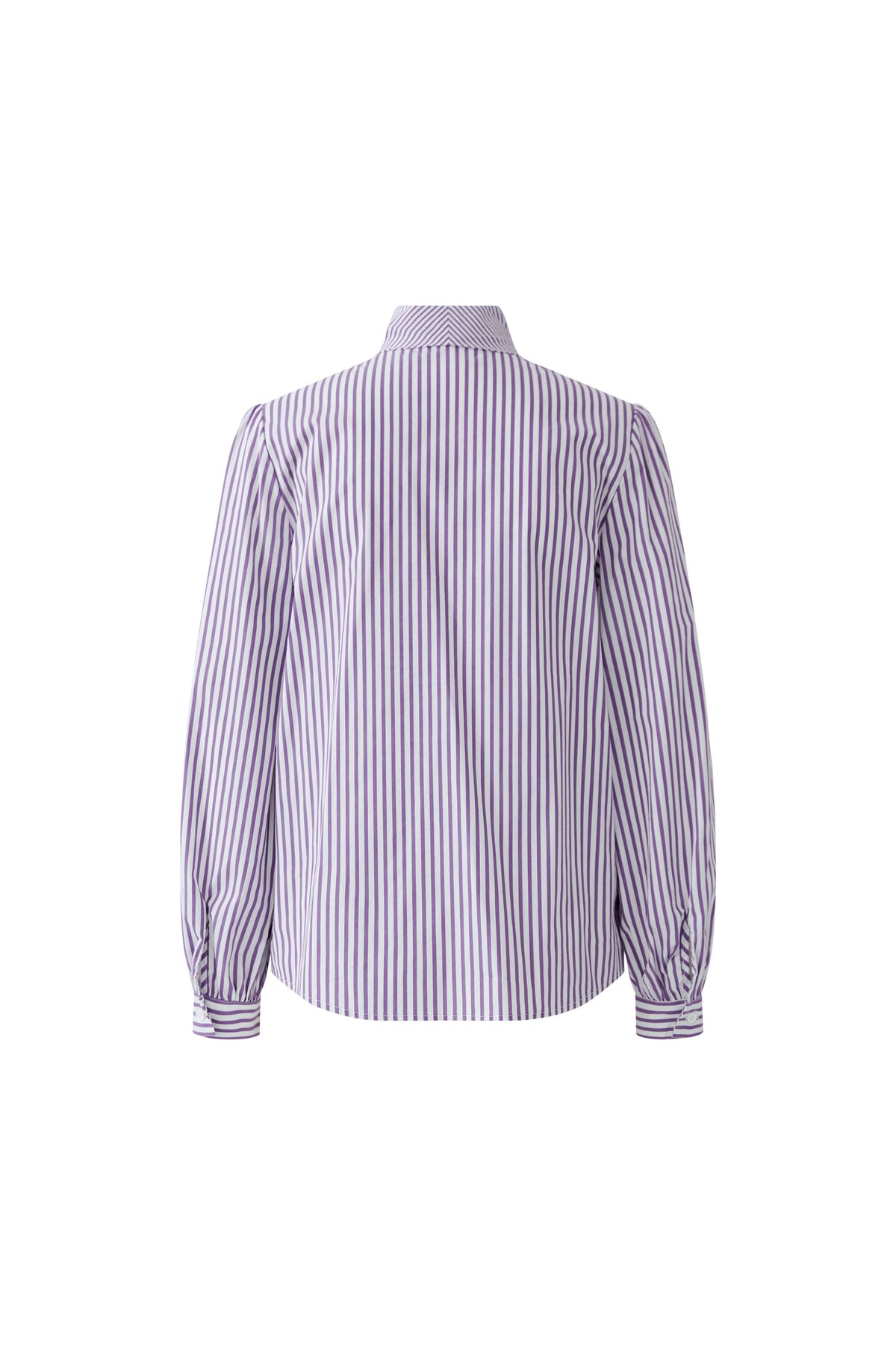 Oui purple and white striped blouse – back product view