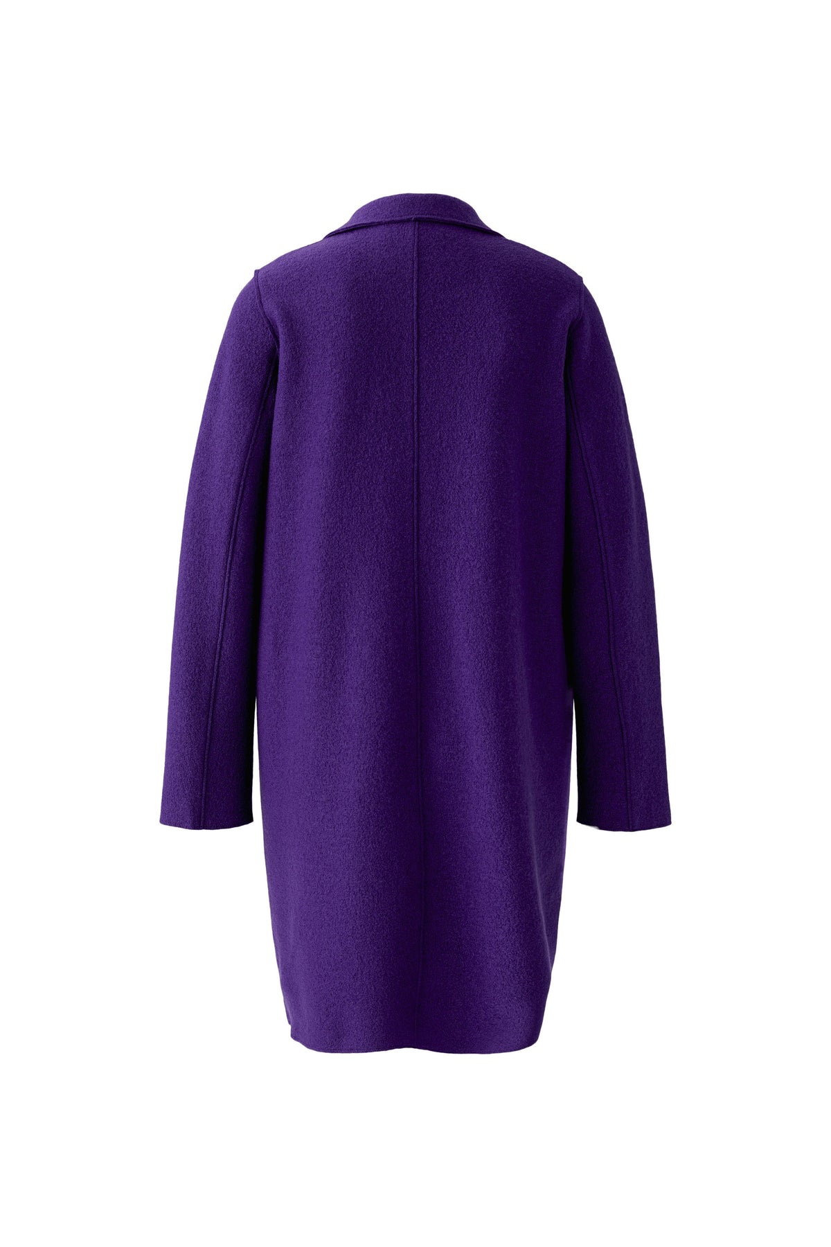 Oui Mayson royal purple wool coat product back view