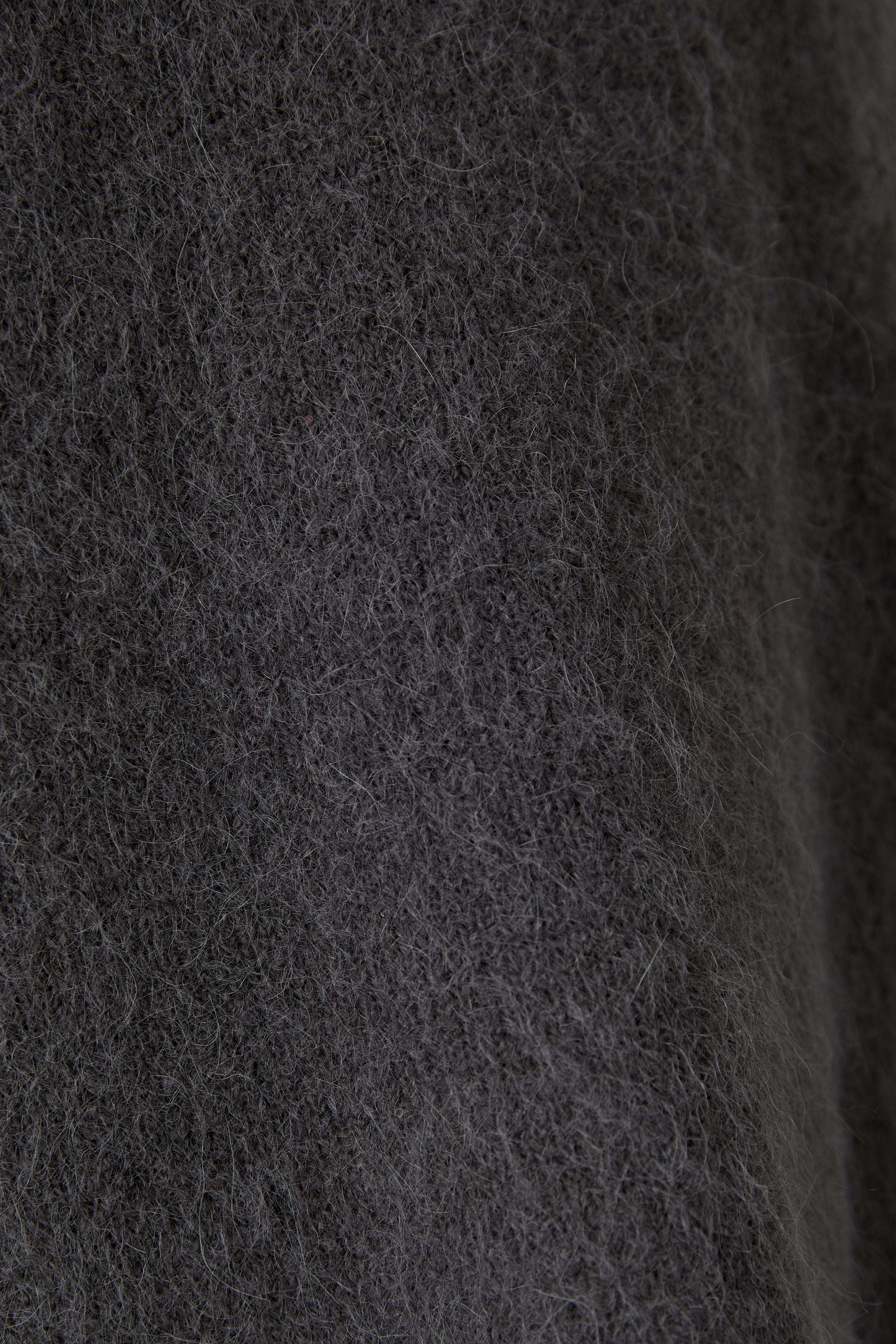 Oui grey knit close-up highlighting soft alpaca blend