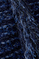 Oui Boucle Style Fringed Jacket detailed shot of textured boucle fringe yarn