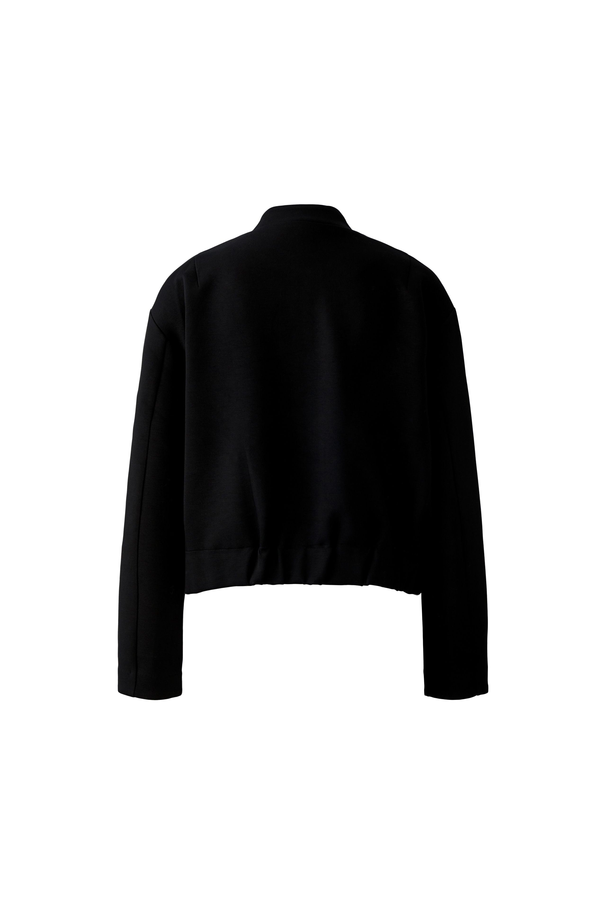 Oui Blouson Jacket in black – cropped women’s outerwear style