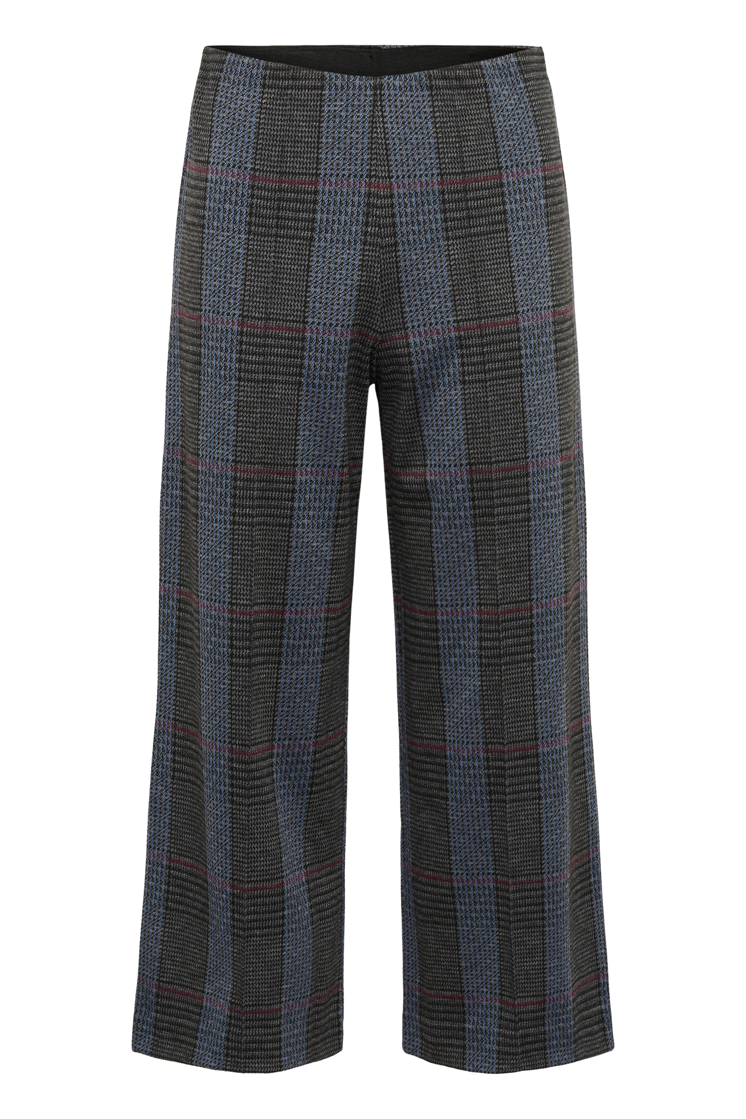Part Two IlisanPW trousers with fine blue check and comfort waist