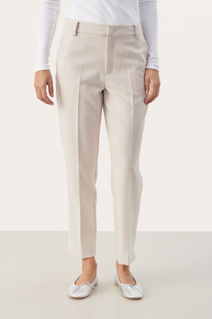 Part Two Urbana Off White Tailored Trousers