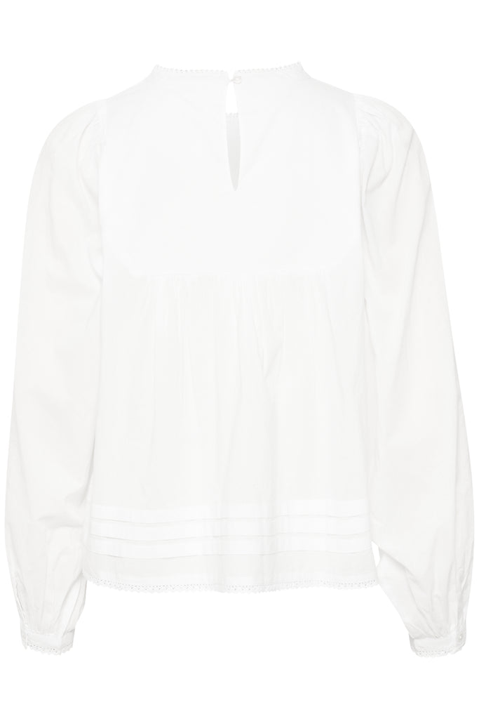 Part Two Edit White Relaxed Fit Blouse Back