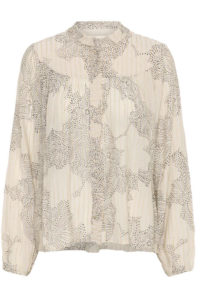 Part Two Sunna blouse in cream with floral dot print