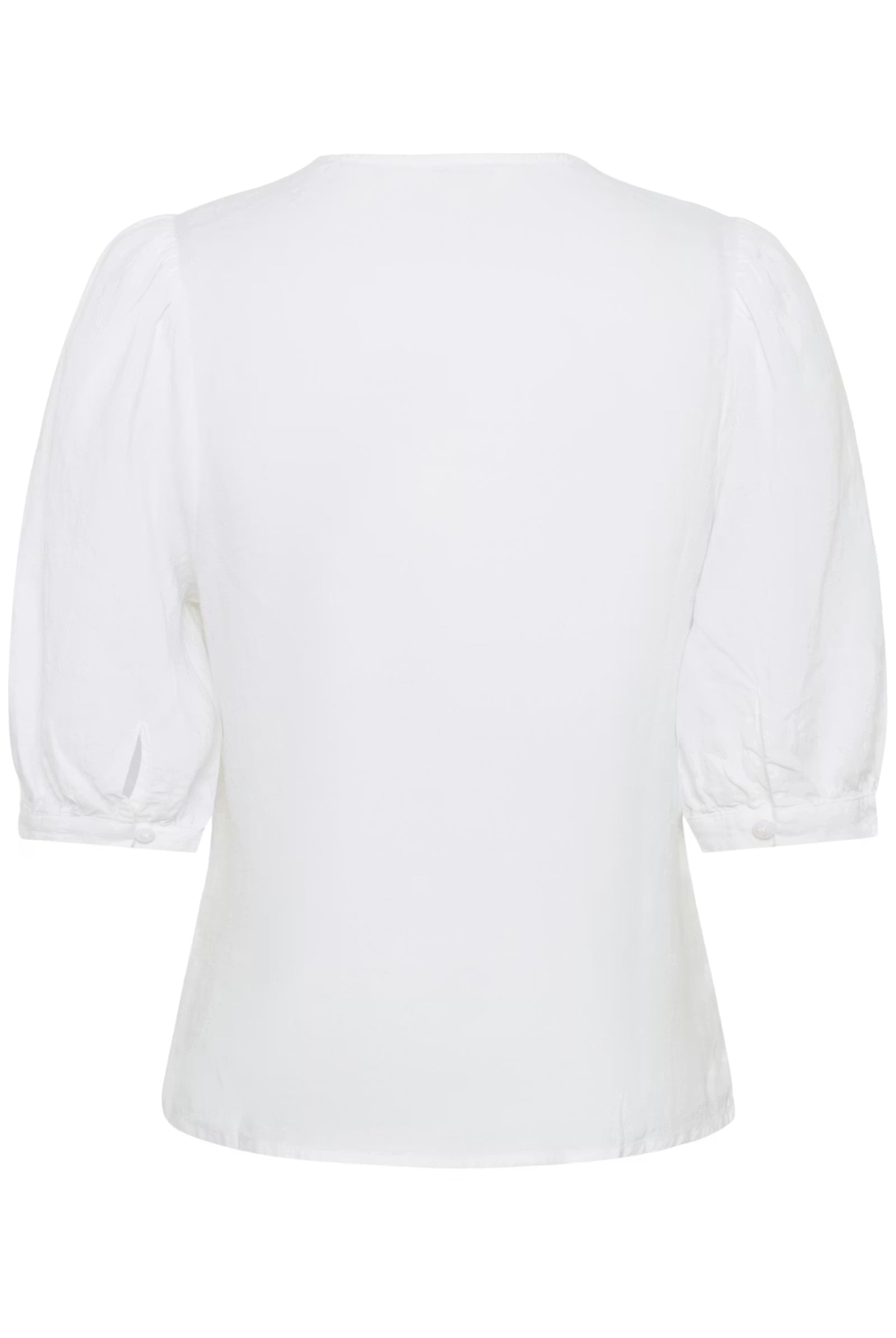 Part Two Azra white linen blouse back view