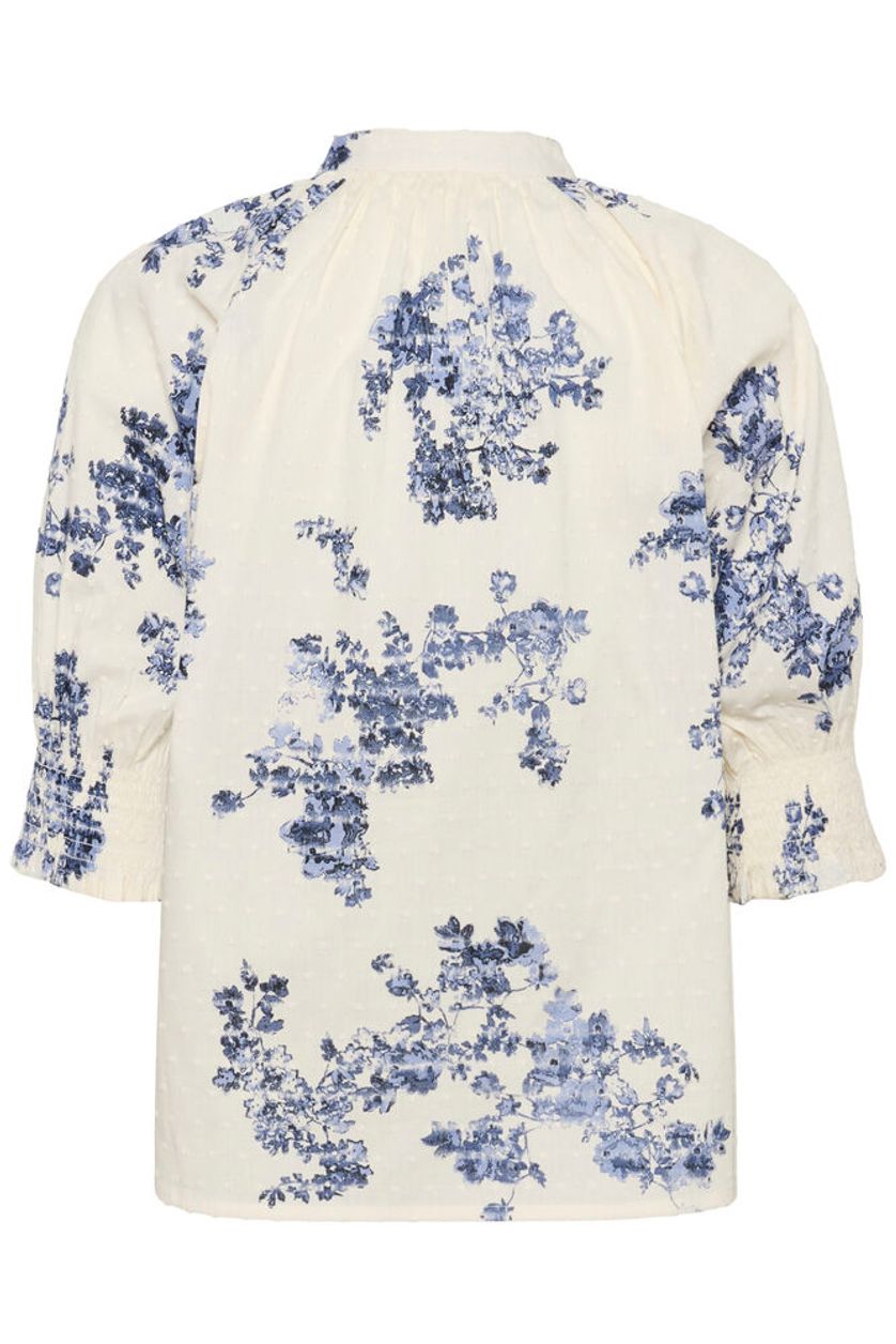 Part Two Almera floral print blouse back detail