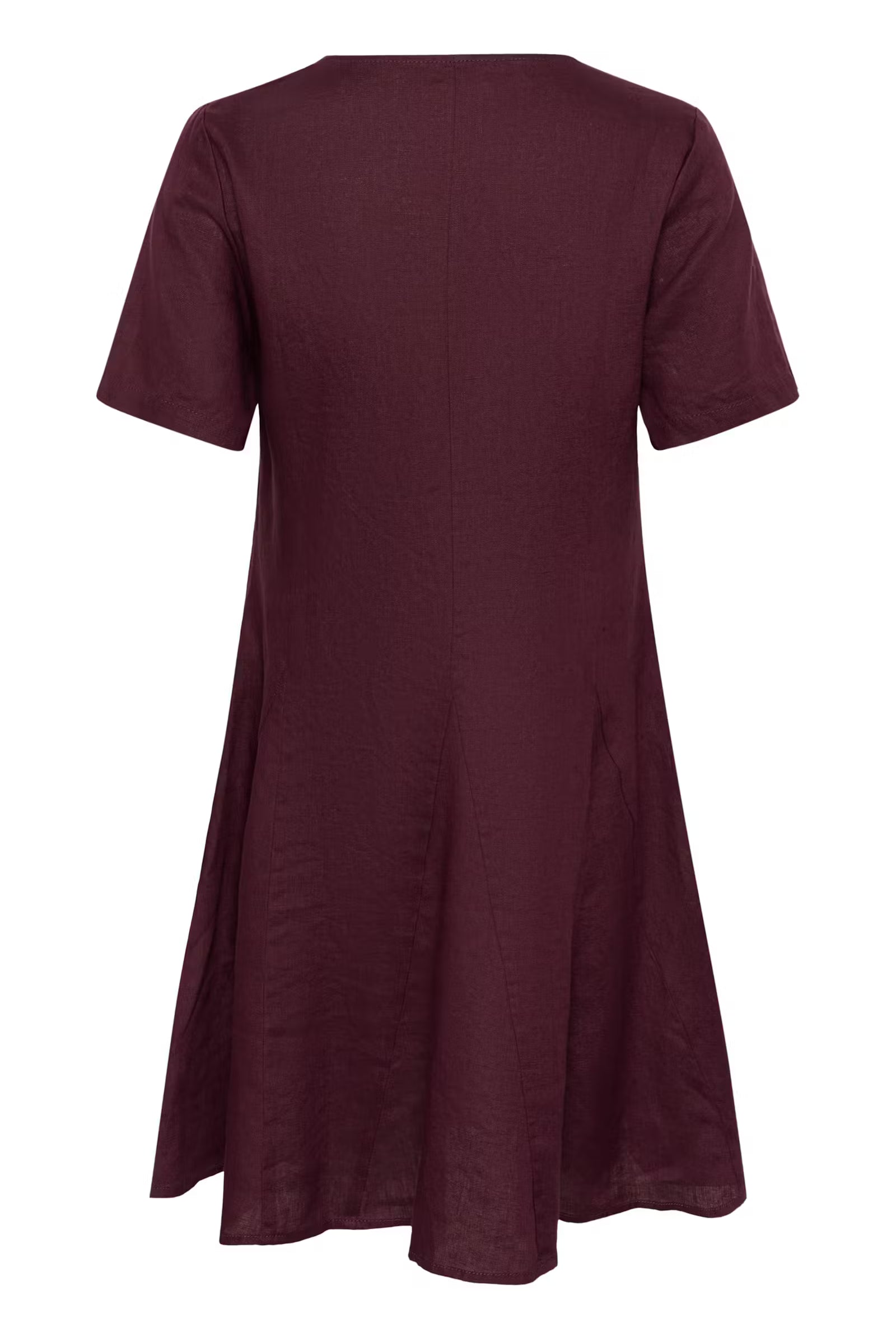 Part Two Aminasa burgundy skater dress back view